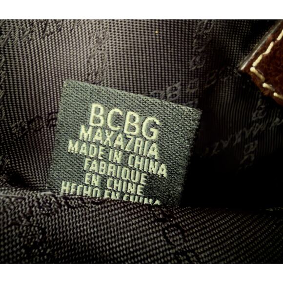 BCBG Brown Leather Shoulder Bag - Picture 2 of 10